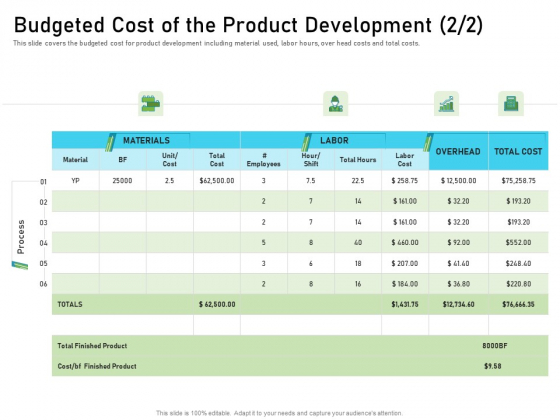 Budgeted Cost Of The Product Development Graphics PDF Budgeted Cost Of The Product Development Graphics PDF
