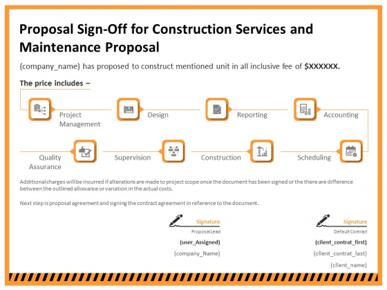 Building Assembly Conservation Solutions Proposal Sign Off For Construction Services And Maintenance Proposal Designs PDF Building Assembly Conservation Solutions Proposal Sign Off For Construction Services And Maintenance Proposal Designs PDF