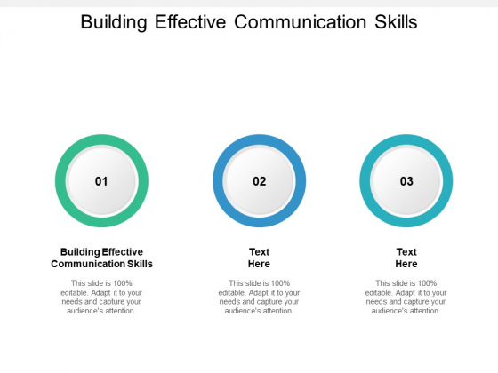 Building Effective Communication Skills Ppt PowerPoint Presentation Outline Files Cpb