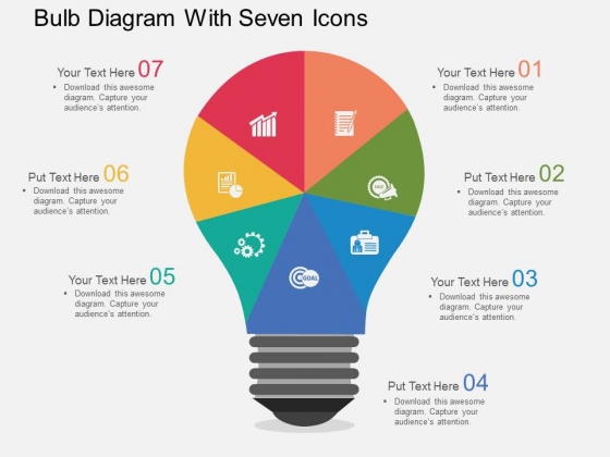 Bulb Diagram With Seven Icons Powerpoint Templates Bulb Diagram With Seven Icons Powerpoint Templates