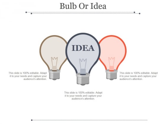 Bulb Or Idea Ppt PowerPoint Presentation Good