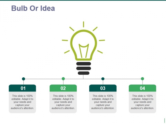 bulb or idea ppt powerpoint presentation ideas graphics example