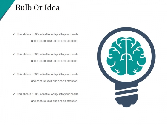 Bulb Or Idea Ppt PowerPoint Presentation Influencers