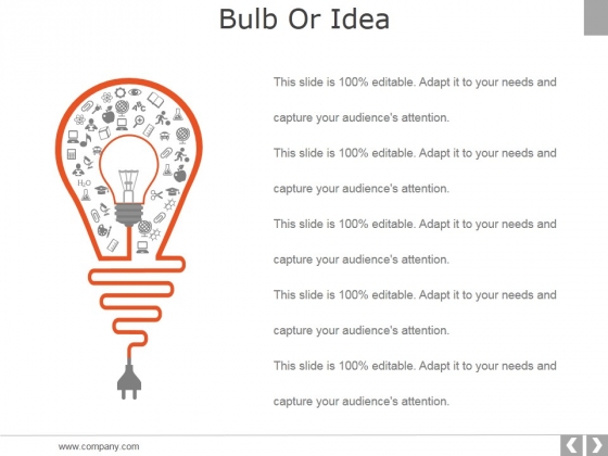 Bulb Or Idea Ppt PowerPoint Presentation Professional