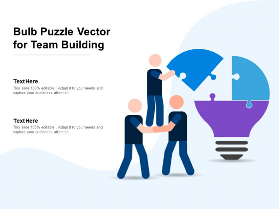 Bulb Puzzle Vector For Team Building Ppt PowerPoint Presentation Summary Gallery Bulb Puzzle Vector For Team Building Ppt PowerPoint Presentation Summary Gallery
