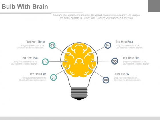 Bulb With Brain And Six Steps Powerpoint Slides Bulb With Brain And Six Steps Powerpoint Slides