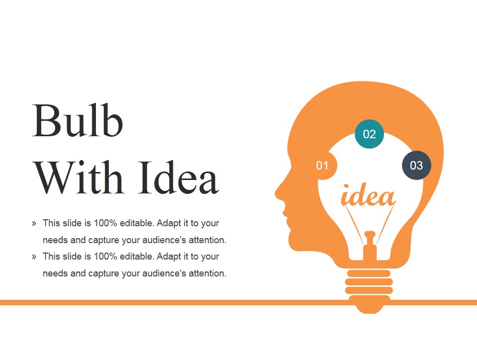 Bulb With Idea Ppt PowerPoint Presentation Ideas Design Ideas