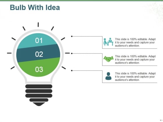 bulb with idea ppt powerpoint presentation styles smartart smartart powerpoint