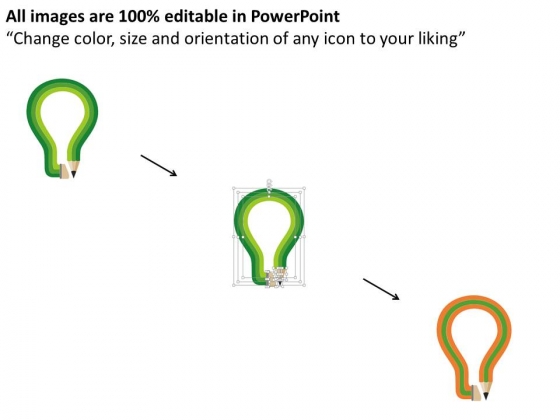 Bulb With Multiple Icons Of Green Energy Powerpoint Template 2