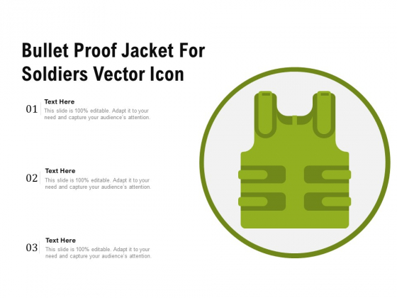 Bullet Proof Jacket For Soldiers Vector Icon Ppt PowerPoint Presentation Layouts Structure PDF Bullet Proof Jacket For Soldiers Vector Icon Ppt PowerPoint Presentation Layouts Structure PDF