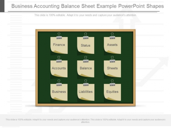 Business Accounting Balance Sheet Example Powerpoint Shapes