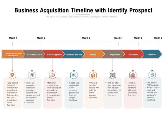 Business Acquisition Timeline With Identify Prospect Ppt PowerPoint Presentation File Professional PDF Business Acquisition Timeline With Identify Prospect Ppt PowerPoint Presentation File Professional PDF
