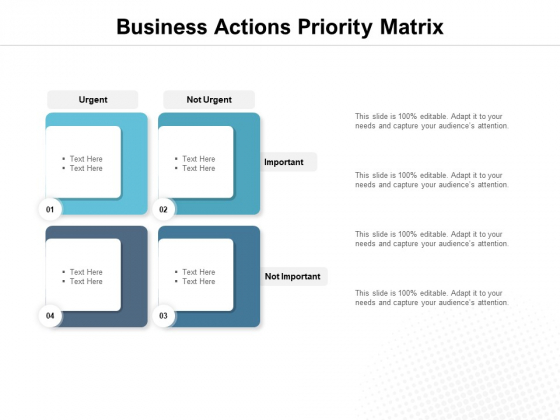 Business Actions Priority Matrix Ppt PowerPoint Presentation Infographic Template Mockup Business Actions Priority Matrix Ppt PowerPoint Presentation Infographic Template Mockup