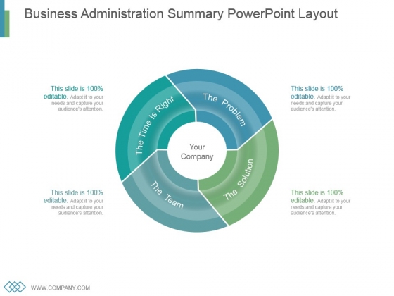 Business Administration Summary Powerpoint Layout Business Administration Summary Powerpoint Layout