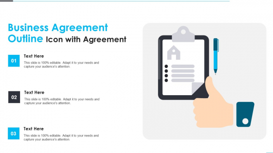 Business Agreement Outline Icon With Agreement Inspiration PDF Business Agreement Outline Icon With Agreement Inspiration PDF