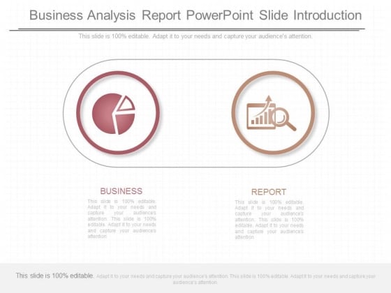 Business Analysis Report Powerpoint Slide Introduction Business Analysis Report Powerpoint Slide Introduction