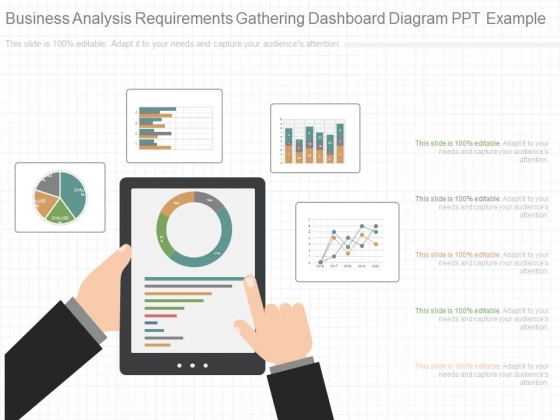 Business Analysis Requirements Gathering Dashboard Diagram Ppt Example