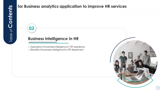 Business Analytics Application To Improve HR Services Ppt PowerPoint Presentation Complete Deck With Slides customizable downloadable