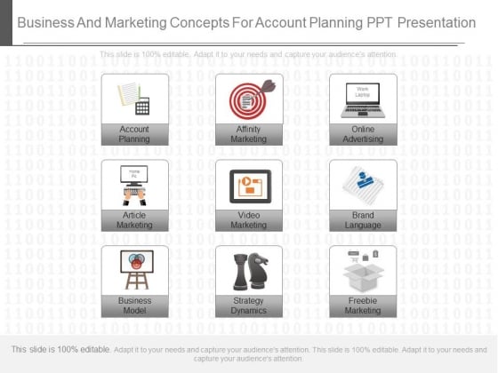 Business And Marketing Concepts For Account Planning Ppt Presentation Business And Marketing Concepts For Account Planning Ppt Presentation