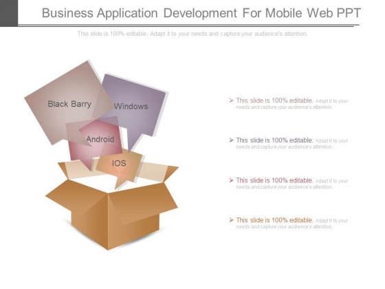 Business Application Development For Mobile Web Ppt
