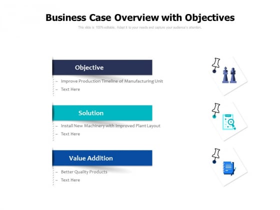 Business Case Overview With Objectives Ppt PowerPoint Presentation Gallery Deck PDF Business Case Overview With Objectives Ppt PowerPoint Presentation Gallery Deck PDF