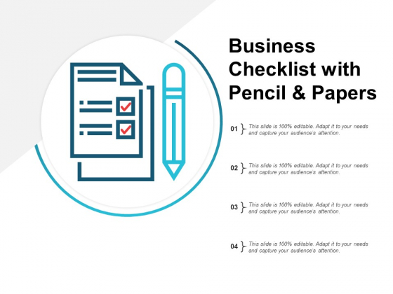 Business Checklist With Pencil And Papers Ppt PowerPoint Presentation Professional Guide Business Checklist With Pencil And Papers Ppt PowerPoint Presentation Professional Guide