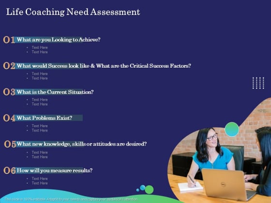 Business Coaching Life Coaching Need Assessment Ppt PowerPoint Presentation Infographic Template Graphic Tips PDF Business Coaching Life Coaching Need Assessment Ppt PowerPoint Presentation Infographic Template Graphic Tips PDF