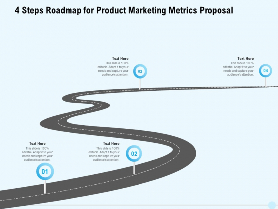 Business Commodity Market KPIS 4 Steps Roadmap For Product Marketing Metrics Proposal Mockup PDF