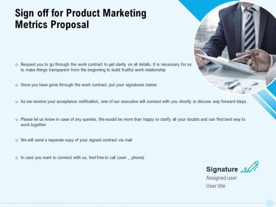 Business Commodity Market KPIS Sign Off For Product Marketing Metrics Proposal Background PDF Business Commodity Market KPIS Sign Off For Product Marketing Metrics Proposal Background PDF