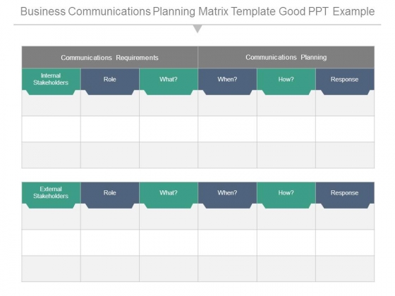 Business Communications Planning Matrix Template Good Ppt Example Business Communications Planning Matrix Template Good Ppt Example