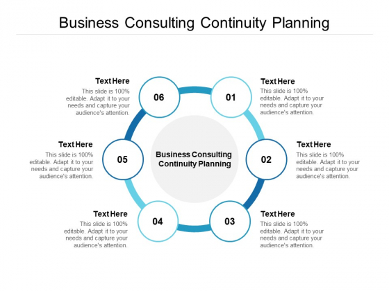 Business Consulting Continuity Planning Ppt PowerPoint Presentation Infographic Template Clipart Cpb
