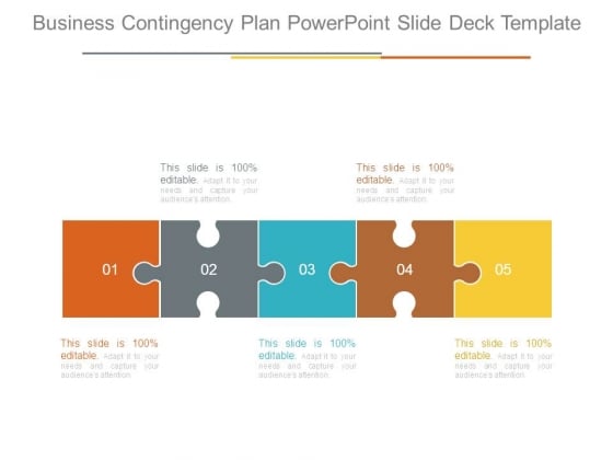 Business Contingency Plan Powerpoint Slide Deck Template