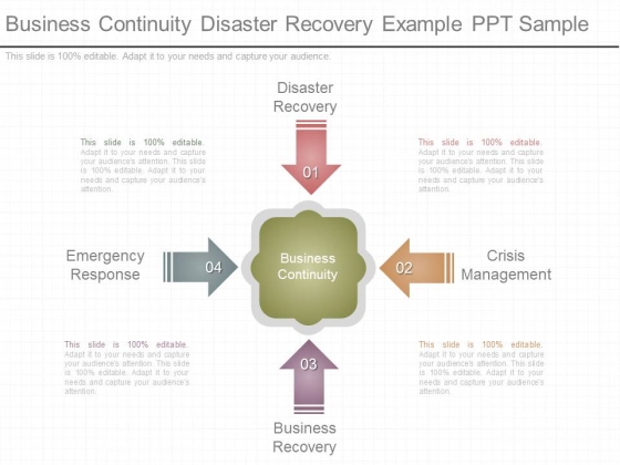 Business Continuity Disaster Recovery Example Ppt Sample