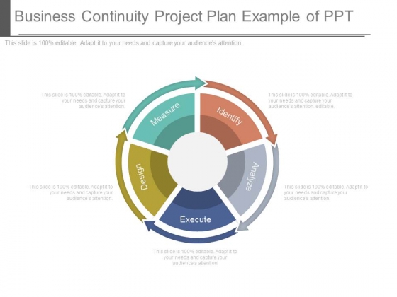 Business Continuity Project Plan Example Of Ppt