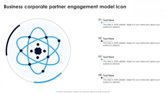 Business Corporate Partner Engagement Model Icon Ppt Model Guide PDF