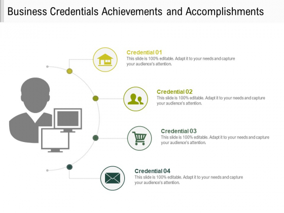Business Credentials Achievements And Accomplishments Ppt PowerPoint Presentation File Inspiration PDF Business Credentials Achievements And Accomplishments Ppt PowerPoint Presentation File Inspiration PDF