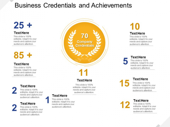 Business Credentials And Achievements Ppt PowerPoint Presentation ...