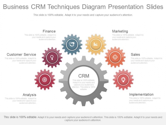 Business Crm Techniques Diagram Presentation Slides Business Crm Techniques Diagram Presentation Slides