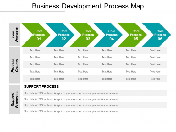 Business Development Process Map Ppt PowerPoint Presentation File Information PDF