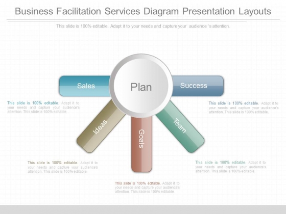 Business Facilitation Services Diagram Presentation Layouts