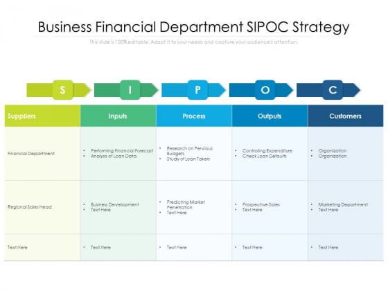 Business Financial Department SIPOC Strategy Ppt PowerPoint Presentation Infographics Graphics Tutorials PDF Business Financial Department SIPOC Strategy Ppt PowerPoint Presentation Infographics Graphics Tutorials PDF