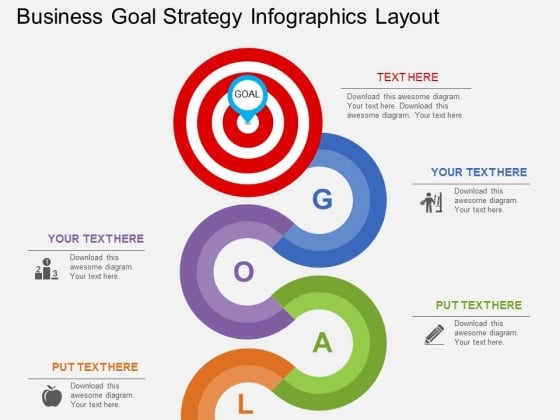 Business Goal Strategy Infographics Layout Powerpoint Template