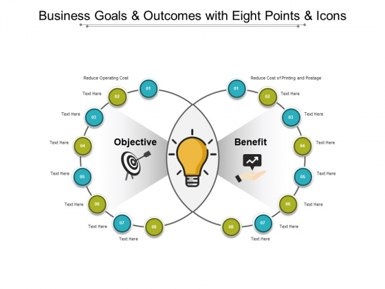 Business Goals And Outcomes With Eight Points And Icons Ppt PowerPoint Presentation Infographic Template Brochure Business Goals And Outcomes With Eight Points And Icons Ppt PowerPoint Presentation Infographic Template Brochure