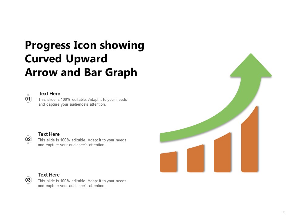 Business Growth Icon Progress Circle Arrow Ppt PowerPoint Presentation Complete Deck ideas adaptable