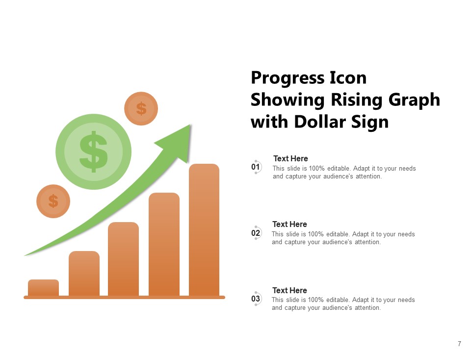 Business Growth Icon Progress Circle Arrow Ppt PowerPoint Presentation Complete Deck best adaptable