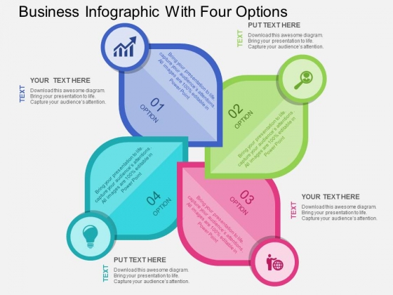Business Infographic With Four Options Powerpoint Templates Business Infographic With Four Options Powerpoint Templates