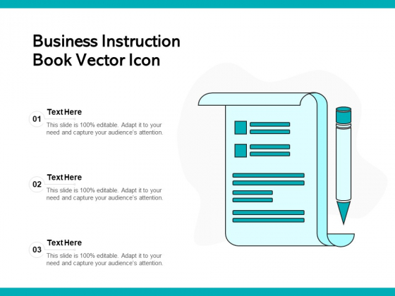 Business Instruction Book Vector Icon Ppt PowerPoint Presentation Professional Graphics Tutorials PDF