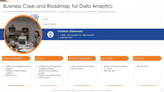 Business Intelligence And Big Data Analytics Business Case And Roadmap For Data Analytics Designs PDF
