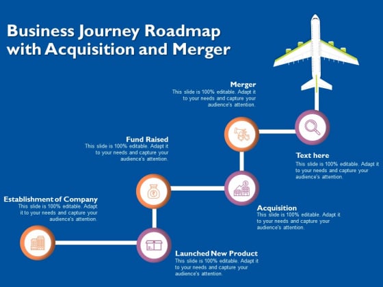 Business Journey Roadmap With Acquisition And Merger Ppt PowerPoint Presentation Pictures Infographics PDF