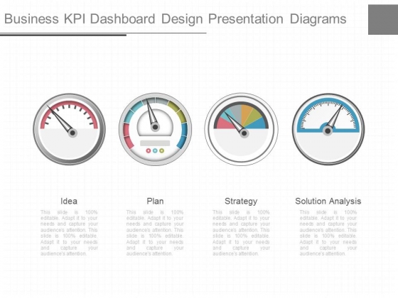Business Kpi Dashboard Design Presentation Diagrams Business Kpi Dashboard Design Presentation Diagrams